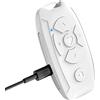 ERZU Otturatore remoto per fotocamera a denti blu - USB Wireless Phone Page Turner, telecomando per video live per app Tik-Tok Kwai, per telefoni iOS e Android, raggio di rilevamento 10-15 m