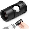 Astromania 3,2 cm metallo Collimating Cheshire oculare senza laser per telescopio riflettore Newtoniano - Versione corta