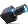 CODSOK Webcam da 8 MP con obiettivo varifocale da 5-50 mm, fotocamera industriale USB per interni ed esterni, fotocamera super HD 3264 x 2448, webcam USB per Linux Windows Android Plug