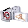 Fockety Videocamera 4K, videocamera Wi-Fi da 64 MP per vlogging con zoom digitale 18X e schermo rotante da 3 pollici, videocamera con zoom digitale, supporta scheda SD da 32 GB (SILVER)