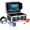 MINING Telecamera subacquea per la pesca, Videocamera for la pesca subacquea 50M 1000tvl Kit videocamera for la pesca subacquea 12 luci a LED for PC con monitor a colori da 7 pollici