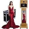 PAAFNN Macchina fotografica con specchio touch screen e schermo LCD diviso Photo Booth Stazione Selfie Shell Stand Photobooth macchina per eventi (Photo Booth Machine)