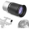 Astromania Plossl Oculare telescopico da 25 mm, accessorio da 3,17 cm per telescopio, design a 4 elementi, in metallo, campo visivo apparente a 50 gradi, per telescopi e filtri astronomici