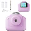 LYEAA Macchina fotografica istantanea per bambini 1080P con batteria ricaricabile e 3 carte fotografiche