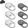 Cimkiz webcam copertura scorrevole, metallo magnete web camera, cover per MacBook Pro pz compresse cellphone-for proteggere privacy-strong adesivo (nero + argento) Black+Silver