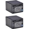 ARPZPPSK Batteria Al Litio: Batteria BP-745 BP745 Da 4450 MAh, Compatibile Con Canon, For BP 745, BP-709, BP-718, BP709, BP718, BP-727, HF406, R3, VIXIA, HF, M50, HFM50, M500(2x Battery)