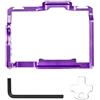 XDSXHYXJZ Compatibile con le serie Sony A7/A7R/A7S (II/III/IV) - Gabbia video in lega di alluminio con doppi attacchi cold shoe(PURPLE)