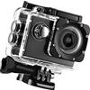 Generic Videocamera subacquea, 12 MP, HD, impermeabile, per attività all'aperto, bicicletta, immersioni, con kit di accessori di montaggio (nero)