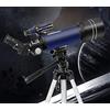 RENYUEH Telescopio astronomico, telescopi rifrattori professionali con apertura da 70 mm, con linea di controllo della fotocamera, oculari con ingrandimento da 2, telescopi da viaggio portatili, blu con