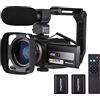NGBFF Macchinetta Digitale, Fotocamera Vlogging 4K 6 0fps. Ultra HD. Videocamera digitale DV. Videocamera 4. 8MP 16x. Zoom Rotativabile da 3 pollici Lcd. Touch Screen WiFi. Ir. Visione notturna