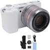 SustVita Fotocamera digitale 5K 64MP WIFI Touch Screen Zoom ottico con flash per viaggi di nozze (Bianca)