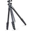 Hkfgdjdl Treppiede in alluminio leggero professionale per la fotografia della macchina fotografica Live Streaming Regolabile in altezza 360 Rotazione Opzionale