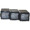vhbw 3x Li-Ion Batteria 3000mAh (7.2V) per Videocamera Panasonic VDR-D100, VDR-D150, VDR-D160, VDR-D220 sostituisce GA-DU21, CGR-DU06.