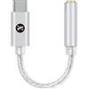 Girftu JCALLY JM12 Type C USB C to 3.5mm DAC Chip KT02H20 Dongle DSD128 Silver-Plated Conductor Digital Audio Adapter