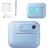 Sxhlseller Camera di Stampa Istantanea per Bambini, 48 MP 1080p HD Kids Digital Camera 6x Zoom, Toddler Instant Cam Stampa Foto con Gioco MP3 per Regali di Compleanno di Natale (BLUE)