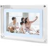 Oxxggkao Cornice portafoto elettronica in acrilico trasparente con tecnologia, schermo da 12,7 cm, 17,8 cm, 10 cm, archiviazione 4G, per album fotografico elettronico in acrilico