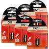 ANSMANN Lithium-Batterie CR2 / 3V - (6x) - per Macchine Fotografiche - supporta temperature tra -20°C a +65°C - 800mAh - 3V