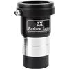 LQYXGS Accessori per telescopio Lente di Barlow con specchio di ingrandimento 2X Accessori for telescopi astronomici