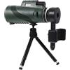 DIYEAH Telescopio Monoculare Grandangolare per Osservazione Notturna e Diurna per Birdwatching Viaggio Campeggio e Arrampicata Clip per Smartphone e Treppiede in Dotazione