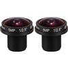 Oikabio 2X HD Fisheye Cctv Lens 5MP 1.8mm M12x0.5 Mount 1/2.5 F2.0 180 Gradi per Videosorveglianza Telecamera Cctv Obiettivi