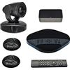 DMETE Telecamera per videoconferenza Telecamera HD 1080P 10x Optical Zoom Group Group Video Conferencing Bluetooth Altoparlante con microfoni di espansione per grandi sale riunioni