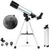 YangRy Children Astronomical Telescope,360X50mm Tube Optical Refractor Telescopes for Kids Beginner Outdoor Monocular Spotting Scope + Aluminum Tripod + Moon Filter YangRy