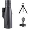 WESLNN 10-30X50 Potente Telescopio Monoculare Caccia Di Campeggio Esterna Cannocchiale Telescopio Monoculare Visione Notturna Binocolo(Black Set)