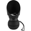 DouWen MO Borraccia per Cani Portatile, Dispenser d'Acqua da Viaggio per Animali Domestici in Silicone, Ciotola per Cani Pieghevole con Tazza a Scomparsa, Design Antigoccia per Escursioni Ca (Nera)
