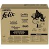 FELIX Cibo per gatti doppio delizioso umido in gelatina, mix di varietà, confezione da 120 (120 x 85 g)