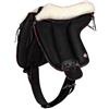 Brama West Pioneer - Bareback per equitazione UNICA con lana di Pioneer - Super Soft - Made in Italy - Colore nero, taglia completa