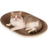 Duvcoywae Tavoletta Tiragraffi Per Gatti - 43x26cm Cuccia Gatto Tiragraffi Ovale,tappetino Tiragraffis Per Gatto Cartone, Per Gatti Piccoli E Grandi Per Giocare, Dormire, Area, Per Angolo, Pavimento