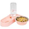 Generic Distributore di cibo e acqua per gatti - Vassoio di da 2 pollici, per animali domestici, gatti senza slip alimentatore automatico portatile, cane,