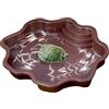 Gupcaqosjw Piscina per Tartarughe di Terra | Pi-atto per Acqua | 30x30x5,5 Cm Vassoio per Tartarughe | Ciotola Acqua per Tartarughe | Vasca da Bagno per Rettili per Tartarughe, Rana Cornuta,Red