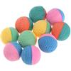 Geneic 10 pezzi Giocattolo per animali in lattice, palline colorate, da masticare per cani, gatti, cuccioli, gattini, morbido ed elastico