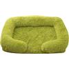 Hixingo Cuccia Cane e Gatto Interno di Peluche, Lettino Cuscino Antiscivolo per Cani e Gatti, Morbido Rettangolare Rimovibile Lavabile, per Grande Medio Piccolo Animali (Verde Salvia,L(80X53X15cm))