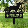 AGEUIRPOD Targa Commemorativa Personalizzata in Metallo per Animali Domestici con Testo/ Nome/Data, Commemorativo per Cani Defunti, Lapide Personalizzata per Cane Gatto, Giardino DecorazioneTombale Animali