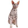 ZHIHAN Sfinge Gatto Vestiti Fondo Camicia, Colore 1, XL