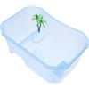 HAPINARY Scatola Habitat per Tartarughe in Plastico Design Ventilato e Antileakage, Vasca per Rettili e Piccoli Animali Domestici per Uso Domestico