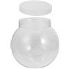 SHINEOFI Contenitore Trasparente per Acquari in PET, Ciotola a Forma di Boccia, Infrangibile e Facile da Pulire, Piccoli Acquari da Scrivania 2200 Ml