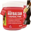 EMMA Grasso per zoccoli cavalli con glitter 2*500ml rosa con olio di alloro I unguento I balsamo per zoccoli sani cavallo I cura degli zoccoli contro gli zoccoli secchi I cura degli I all'alloro cavallo