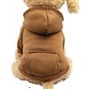 FUNAT Cane Autunno Inverno Felpa con Cappuccio, Cappotto Sportivo Dell'Animale Domestico, Maglione Caldo è Adatto per Gatti, Inverno Dog Felpe con Cappuccio con Tasche