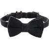 Teksome Collare per cani con papillon, traspirante, delicato sulla pelle, con papillon, decorativi per viaggi e fotografie, casa, matrimoni, passeggiate