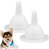 Generic Futternippel per animali domestici dispenser per alimenti per cani in silicone morbido riutilizzabile per cuccioli 2 pezzi per animali domestici sicuri per ciucci di gatto, innocuiv