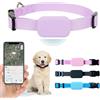 ZVD GPS Gatto,Collare GPS Gatto,Localizzatore Anti Perdita Gattini, GPS Per Gatti,GPS Tracker,Accessorio Impermeabile Con Collare Regolabile Compatibile Con Ios/No Android (Rosa)