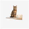 PERCORSIPERGATTI.IT Mensole per Gatti da Parete in Legno d'Abete PEFC Artigianali, Mensola Gatto 20 cm, per Arrampicata e Percorso da Muro per Gatti con Resistenza Fino a 20 kg - Percorsipergatti
