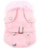 smalllee_lucky_store - Cappotto per Cane o Gatto, in Lana, con Collare in Pelliccia
