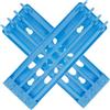 TOYANDONA Supporto Stabile in Plastica e Piede Anelli da di per Piccione Riutilizzabile Blu 2 Pezzi per Gestione Uccelli e Forniture per Corse