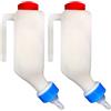 Duvcoywae 2 Biberon Per L'alimentazione Di Capre - 500ml Biberon Per Agnelli, Bottiglia Verticale Per Latte Di Vitello Con Tettarella, Strumento Di Allevamento Con scalas E Manico, Per Cuccioli, Mucche, Pecore
