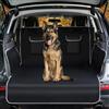 XIAOBINGFA Telo Bagagliaio Auto Cani per Ford Kuga 3 (III) ST-Line & Vignale I 2019-2024 -, Protezione Antiscivolo Baule Auto Lavabile con Protezione Laterale Telo Auto Cani,Black with white stripes-
