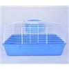 Pet's Solution - Gabbia per Coniglio Nano e Piccoli Roditori, con Portafieno e Doppia Apertura - Blu 71x44x36,5h cm